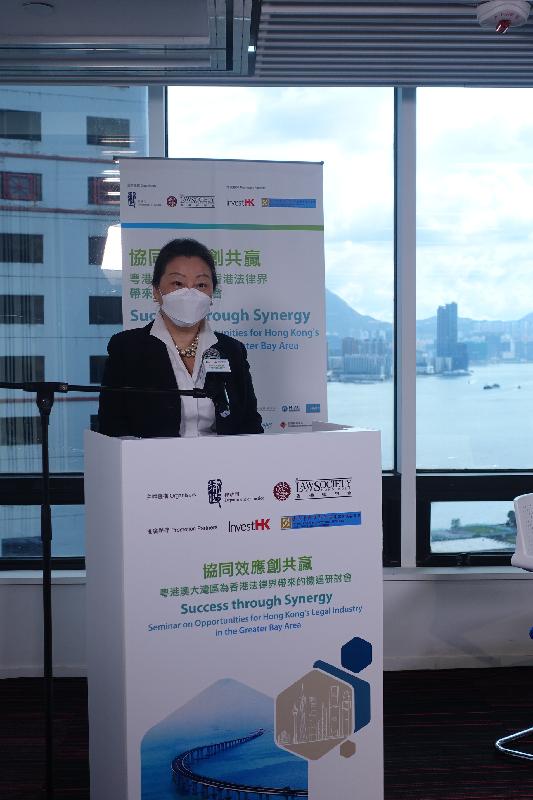 SJ speaks at seminar on opportunities for Hong Kong's legal industry in Greater Bay Area entitled "Success through Synergy"
